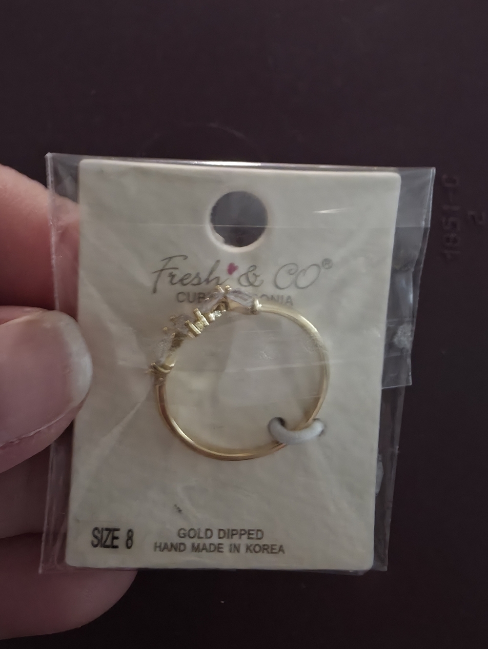 Womens Gold Dipped Ring - Gold (Size 8)
